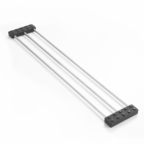 GXGM Organizador Fregadero, Soporte Estropajo Fregadero, 325-565 MM, Acero Inoxidable, Para Fregadero, Toallero Y Gancho