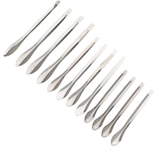 POPETPOP Cuchara Medidora De Laboratorio y Muestreo Acero Inoxidable Inoxidable 4 Piezas Tamaño Compacto Multifuncional Para Uso Profesional y Escolar