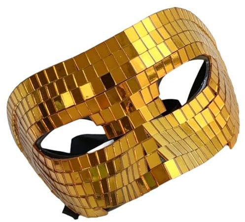 RETUOLWAG Demi-visage pour homme et femme - Masque de carnaval - Accessoire de déguisement