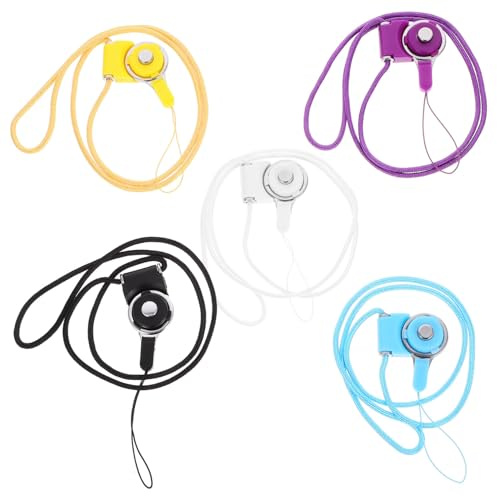 NUOBESTY 5Piezas Cordón Teléfono Móvil Desmontable Unidades Colores Oficina Escuela y Actividades