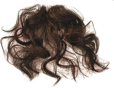 Brauner künstlicher Pony, natürlich, flauschig, gelockt, gefälschter Pony, für Mädchen, Clip-in-Haarverlängerung, Haarteil, leichte Haarteile, Haarverlängerungen, Perücken und Zubehör