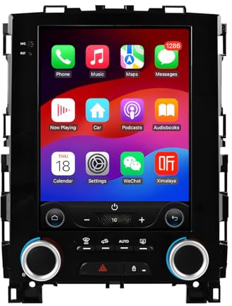 Radio de coche Android 14 de 9.7 pulgadas con pantalla vertical para Renault Megane 4/Koleos/Samsung/SM6/Talisman 2017-2019, compatible con Carplay/Android Auto inalámbrico, control del volante, WLAN