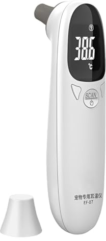 Termometro Orecchie - Termometri Animali Veterinari Alta Precisione Monitor - Termometri Delle Orecchie Digitali Ricaricabili Senza Contatto Misura Temperatura Orecchio E Ambiente