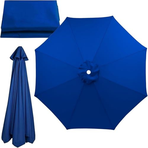 UV Protection Waterproof Parasol Cover Easy Installation & Cleaning for 300cm Umbrella Durable Outdoor Umbrella Protector for Patio 8 Ribs WeatherResistant