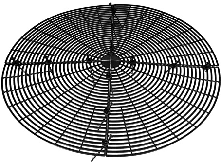 Gatuida Cubierta para Maceta Recortable Grande Negra 52 Cm, Protector De Suelo para Jardín y Plantas De Interior, Rejilla y Antipicaduras para Balcón y Terraza