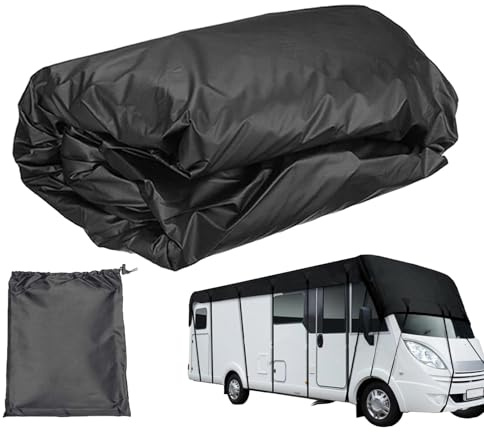 Celuicion Housse pour Caravane De Voyage | Anti-Vent Imperméable Housses pour Camping-Cars - Protecteur Solaire Résistant À La Déchirure 210D avec Sac pour Camping Plage Pluie Voyage