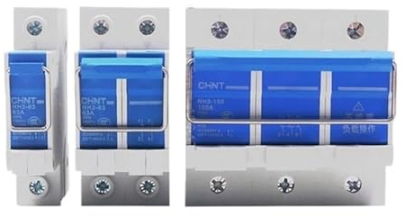 1 Uds NH3-63 NH3-100 Desconector Solar fotovoltaico conectado a la red 1P 2P 3P 32A 63A 100A interruptor de cuchillo de aislamiento anillo de tracción(3P AC230V 400V,63A)