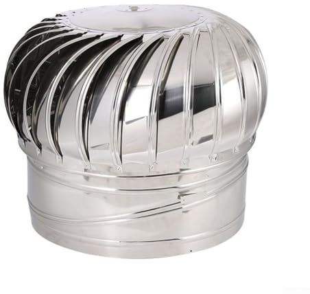 PNGMSNXTE Zoegneer Acciaio Inox Top Copertura Rotat Comignolo Cappello per Tubi di Ventilazione Chimneys Aria Extraction(Ø110 MM)
