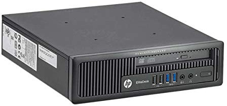 HP EliteDesk 800 G1 USDT - PC de bureau ultra fin, Core i5-4570s 3,40 GHz, 16 Go, 240 Go SSD, DVD-RW (reconditionné)