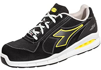 Diadora Run Net Airbox Low S3 Src, Scarpe da ginnastica Uomo, Nero, 44 EU
