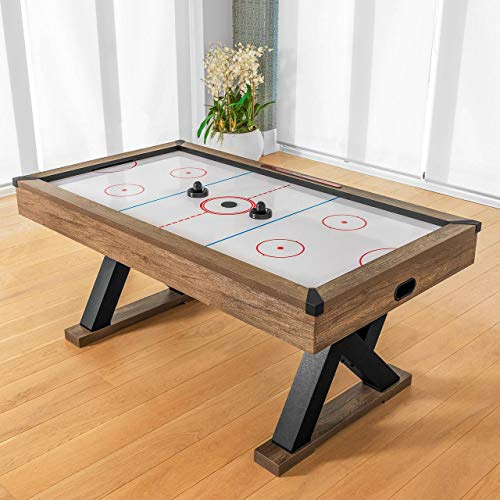 PINPOINT Air Hockey Table [6ft] | Freestanding Arcade Game with Electric Airflow – Includes Pucks & Paddles – Smooth Playing Surface & Automatic Scoreboard