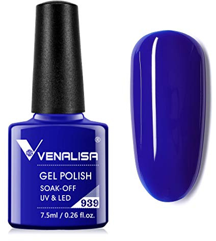 VENALISA Aquamarine Blue Gellack Nagellack Gel für UV Nagellampe Langlebige Maniküre Nagelgellack Soak Off Nail Gel Polish blue 7.5ml