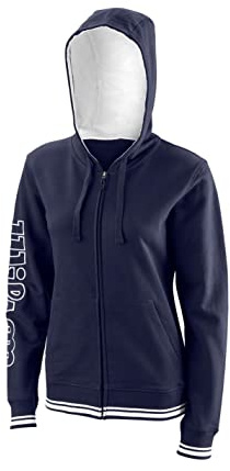 Wilson M Team Ii Fz Hoody Damen-Sweatshirt, Damen, Sweatshirt, WRA795504LG, Marineblau (Team Navy), L