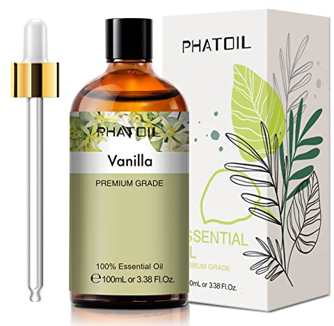 PHATOIL Vanilla Essential Oil for Diffuser Aromatherapy, Soap Candle Making
