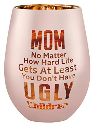 Xilaxila Weinglas für Mütter – Muttertag, Geburtstag & für Mama – At Least You Don't Have Ugly Children