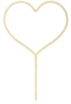 Miss Lovely DIY Kuchen-Aufsatz Herz Kuchen-Stecker Torten-Aufsatz aus Holz Kuchen-Deko Cake Topper Hochzeit Baby-Party Konfirmation Kommunion Taufe Deko Accessoires Gebäck Bastel-Bedarf & Zubehör