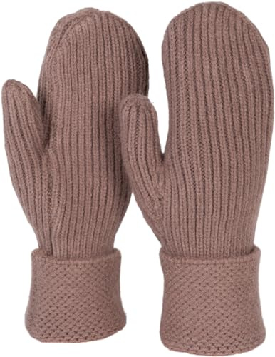 styleBREAKER Damen Fausthandschuhe Perlrippen | Elastischer Handwärmer ohne Daumen, doppelter Bund gegen Kälte, Einheitsgröße passend für 16-21 cm Handumfang, warm.