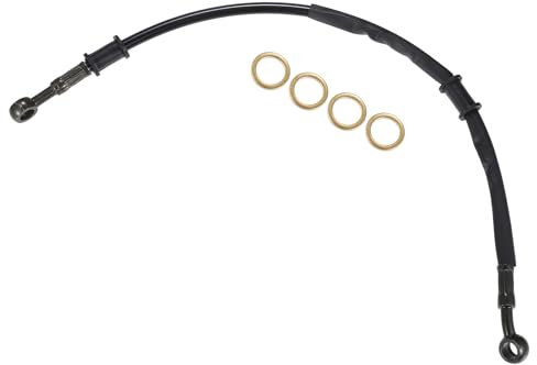 QUARKZMAN 1Set 45cm 17.72 Tubo Freno Frizione Moto in Gomma Nero