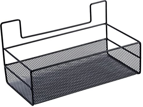 TOPBATHY Regal Schwarzes Lametta Über Toilette Badezimmerorganisator Dokumentenhalter Aus Papier Korb Aus Metallgeflecht Schrank Zum Aufhängen Besteckhalter Eisen Hängend Küchenkorb