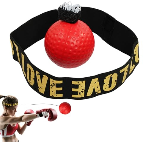 Reflex Boll Boxning Pannband Set Reflex Boll Boxning - Reflex Hårband för Barn, Reflexboll Träningsutrustning för Gården, Parker, Vardagsrum