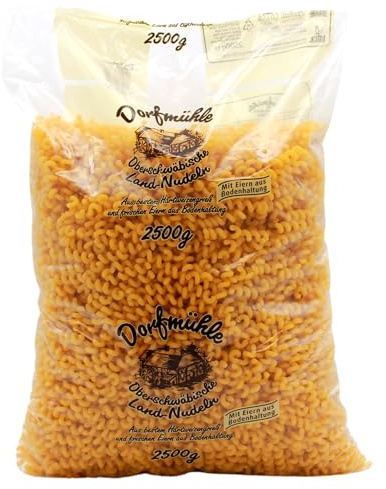 Dorfmühle Oberschwäbische Korkenzieher Land-Nudeln, 2er Pack (2 x 2.5 kg)