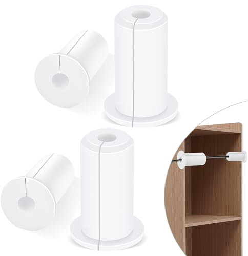 ZLSPTK 4 Pcs Starlink Wall Grommets for Cables Mount White Mini Internal Cable Routing Kit Silicone Cable Feed Through Bushings Wall Hole Grommets for 3/4 Inch Cables Rubber Cable Mounting Accessories
