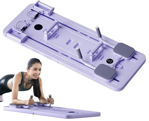 Pilates Reformer, Faltbare Pilates Brett Für Zuhause, Tragbare Pilates Maschine,Pilates Reformer Set Board, Multifunktionales AB Trainer Fitness Geräte Zuhause,106 X 41 X 7 Cm
