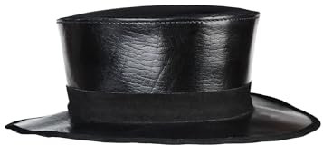 Ulfberth - Mittelalterhut aus echtem Leder mit breiter Krempe - Mittelalterlicher Hut - Flacher Zylinder - Steampunk, Hexenjäger, Cosplay (DE/NL/SE/PL, Alphanumerisch, M, Schwarz)