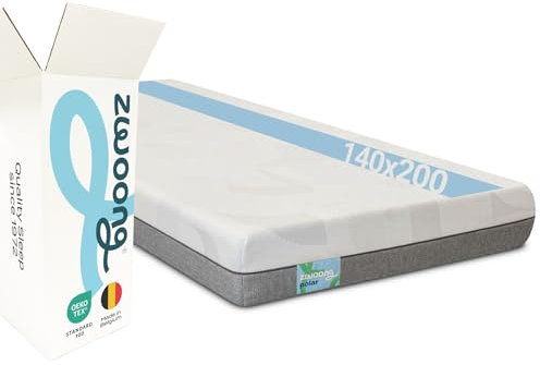 Zwoong® Polar Matratze 160x200 cm - 7-Zonen Kaltschaum - 19 cm hoch mit 3 cm Water Fresh Foam - kühlend - atmungsaktiv - hypoallergen