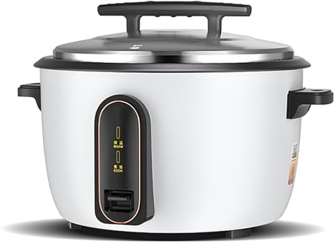 Commercial Large Rice Cooker & Food Warmer,Non-stick Inner Pot/Auto Warmer Mode/One Touch Operation/With Measuring Cup & Rice Scoop rice cooker(10L-1550W)