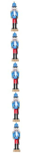 Cabilock 5 Pièces Casse Noisette Decoration Cuisine décoration Cuisine Poupées empilables marionnette Casse-Noisette Ornements de scène de Casse-Noisette décor de marionnettes de Bureau