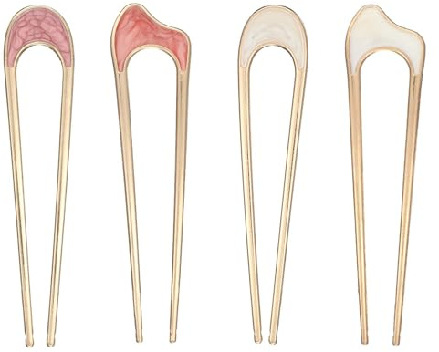 Franskt hårspänne i metall, U-formad bulle, elegant håraccessoarer, perfekt för bullar och fransk twist för kvinnor, utformade för att vara säkra och bekväma