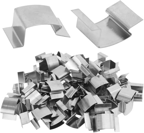 Greenhouse Glass Clips 100-Pack - Heavy Duty Glass Panel Fasteners for Greenhouse Repair, Reinforcement & Replacement Accessories