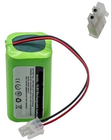 Batteria al litio 14.8V 2600mah 3200Mah. Compatibile con ILIFE. Aspirapolvere robot A4 A4s V7 A6 V7s Plus piena capacità(White 2600mah)