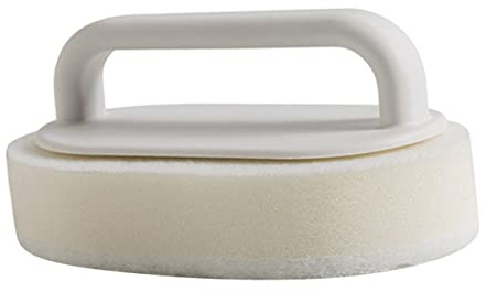 SHERCHPRY Set Spugna Pulizia Multifunzionale in Plastico Bianco Superficie Liscia Resistente per Prodotti in Vetro e Utensili da Cucina