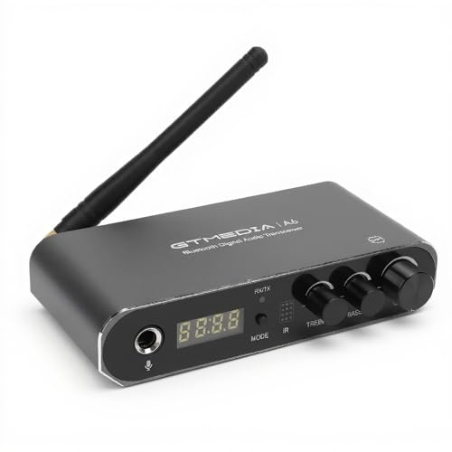 Sxhlseller Bluetooth 5.1 Receptor para Estéreo en el Hogar, Adaptador de Audio de Baja Latencia y HD, Receptor de Transmisor Bluetooth de Música Inalámbrica HiFi con RC A Coaxial Aux de