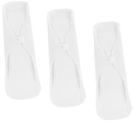 ibasenice 3 Stück-pack Wiederverwendbare Damenbinden 270mm Waschbar Atmungsaktiv Dünn Leichte Menstruationsbinde für Frauen Alltag Reise