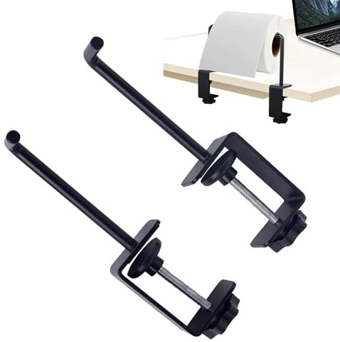 Craft Paper Roll Holder - Adjustable Metal Table Dispenser | Table Paper Cutter for Organising Art, Painting, Packaging, Ribbon and Craft Stations