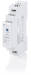 DIGITUS Fuente de alimentación para Carril DIN – 5 V CC / 2,4 A / 12 W | Tensión de entrada 90–264 V CA / 127–370 V CC – 18 mm de ancho – Carcasa escalonada – Montaje en armario de control – Gris