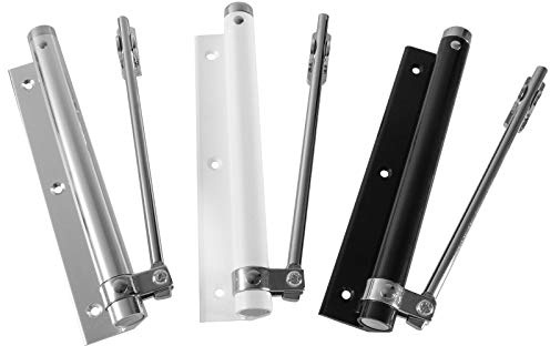 Stangentürschließer 2 Varianten 55kg / 75kg Schließkraft und in 3 Farben auswählbar (bis 55kg, Weiß)