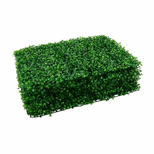 Trintion 12Pcs Artificial Leaves Hedge Panels 40x60cm Grass Plant Wall Panels Hedge Wall Panels Trellis Privacy Fence Ivy Leaf Screen Backdrop for Indoor Home Decoration Outdoor Garden Ornaments