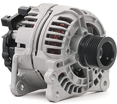 RIDEX 4G0184 Lichtmaschine 70A Generator LiMa 12V Alternator mit Mehrfachriemenscheibe Kompatibel mit VW Golf 4 Schrägheck 1J1 28903026P 028903026P 037903025L
