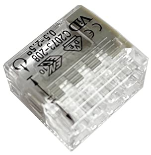 Heidemann Verbindungsklemme Compact VDE (3 Stück, Größe 8 x 0,5 2,5 mm², Funkklingel) 30708