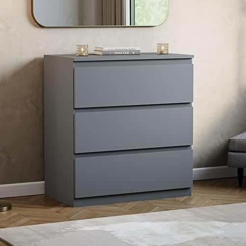 Vida Designs Denver lådkistor (grå, 3 lådor)