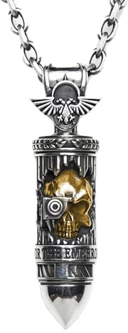Starforged Truesilver Bolzenanhänger Engel des Todes Bolter Halskette Warhammer 40000 Gold