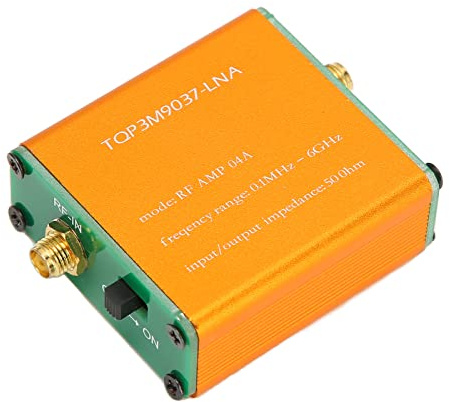 Ultra Low Noise Amplifier, LNA Module for RF Software Defined Radio, 0.1MHz‑6GHz Full Band 20dB High Gain Power Preamplifier Module for 1A (Built in Battery)