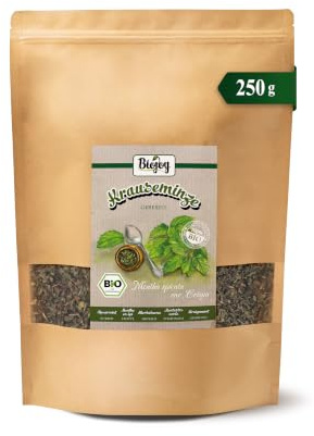 Biojoy BIO Té de menta Nana, seca, desmenuzada, 250 g | Infusión a granel, Mentha spicata var. crispa L.
