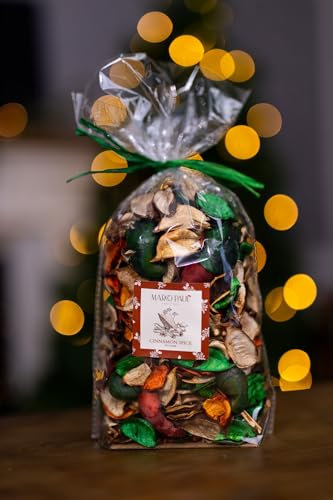 Marco Paul Cinnamon Spice Christmas Pot Pourri Festive Home Fragrance Pot Pourri Long Lasting Winter Aroma Decorative Xmas Spice Pot Pourri Scented Home Decor House Home Accessories