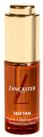 LANCASTER Self Tan Sun-kissed Face Drops | Gotas autobronceadoras faciales de textura ligere y resistente al agua | 15 ml