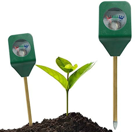 Aznever -Boden-PH-Messgerät | Wasserüberwachungssensor für Zimmerpflanzen,mit PH/Temperatur/Feuchtigkeit/Licht für Gartenarbeit, Rasen, Landwirtschaft und Outdoor-Pflanzen
